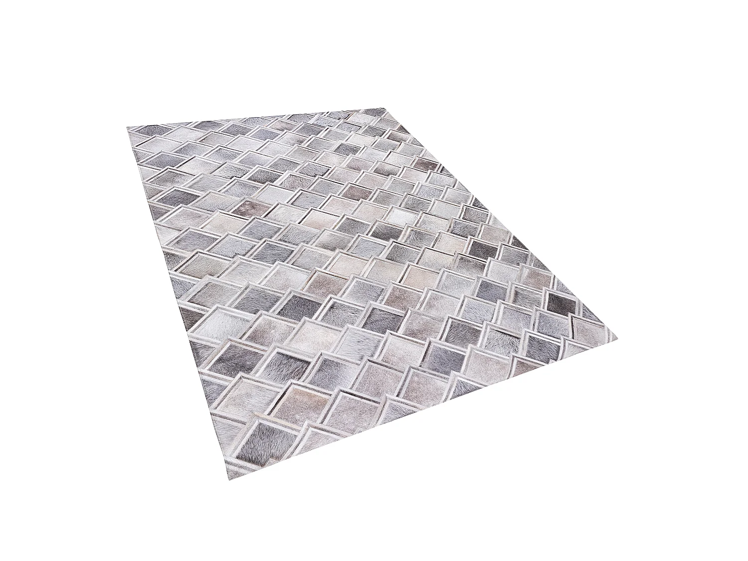 Tapis AGACLI Gris 160 x 230 cm Cuir