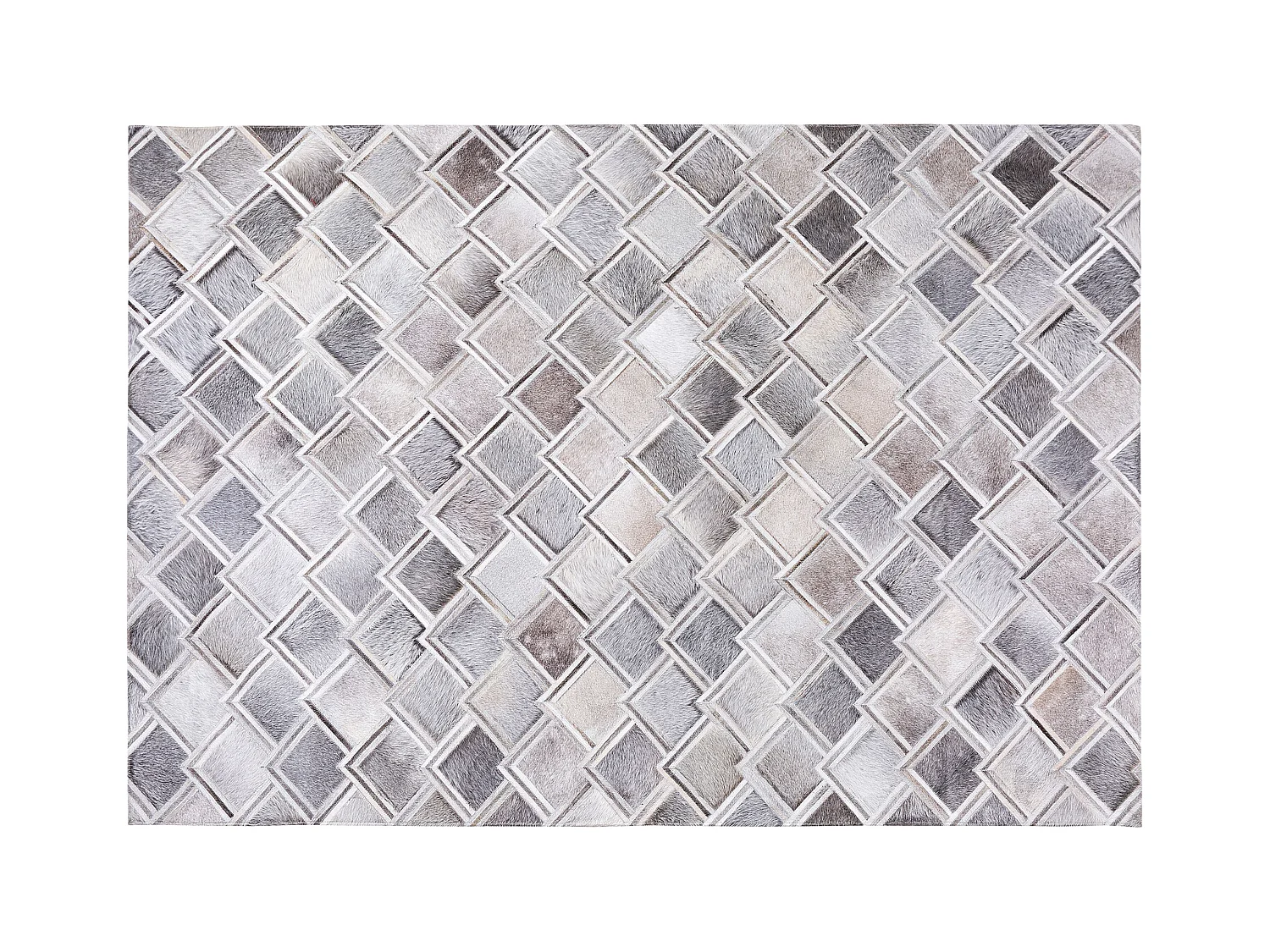 Tapis AGACLI Gris 160 x 230 cm Cuir