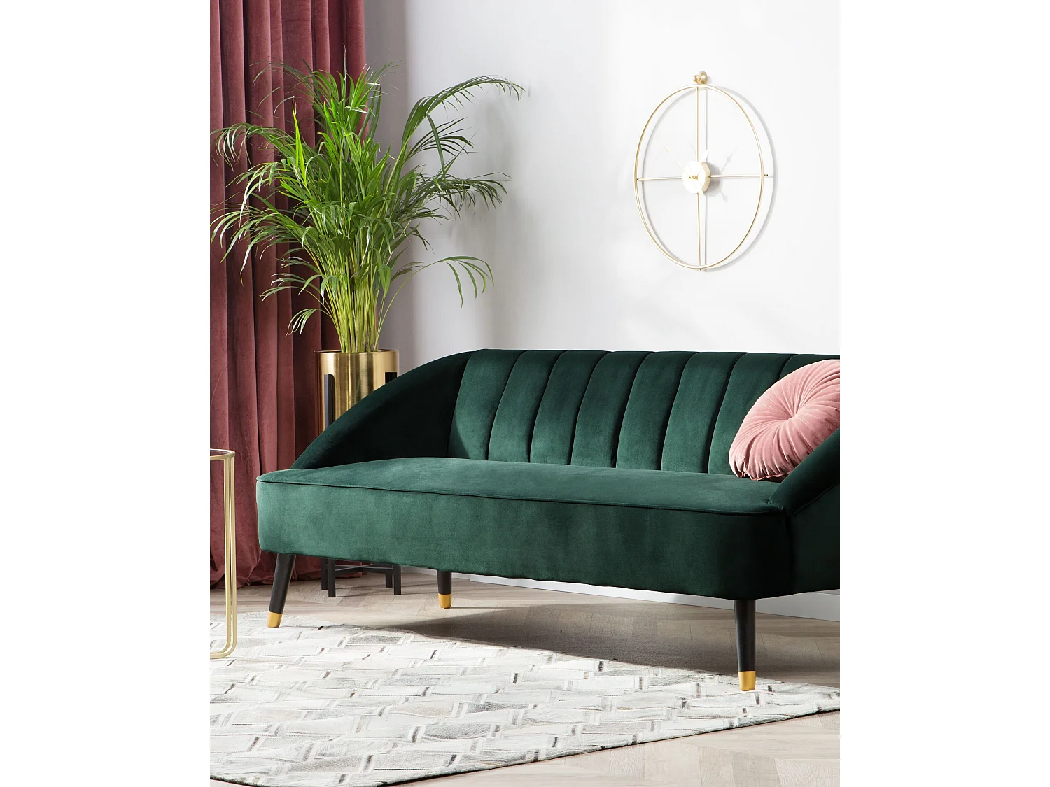 Vloerkleed AGACLI 160 x 230 cm Leer Grijs