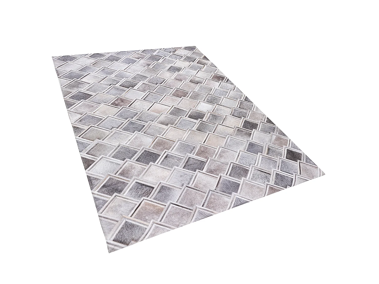 Tapis AGACLI Gris 160 x 230 cm Cuir