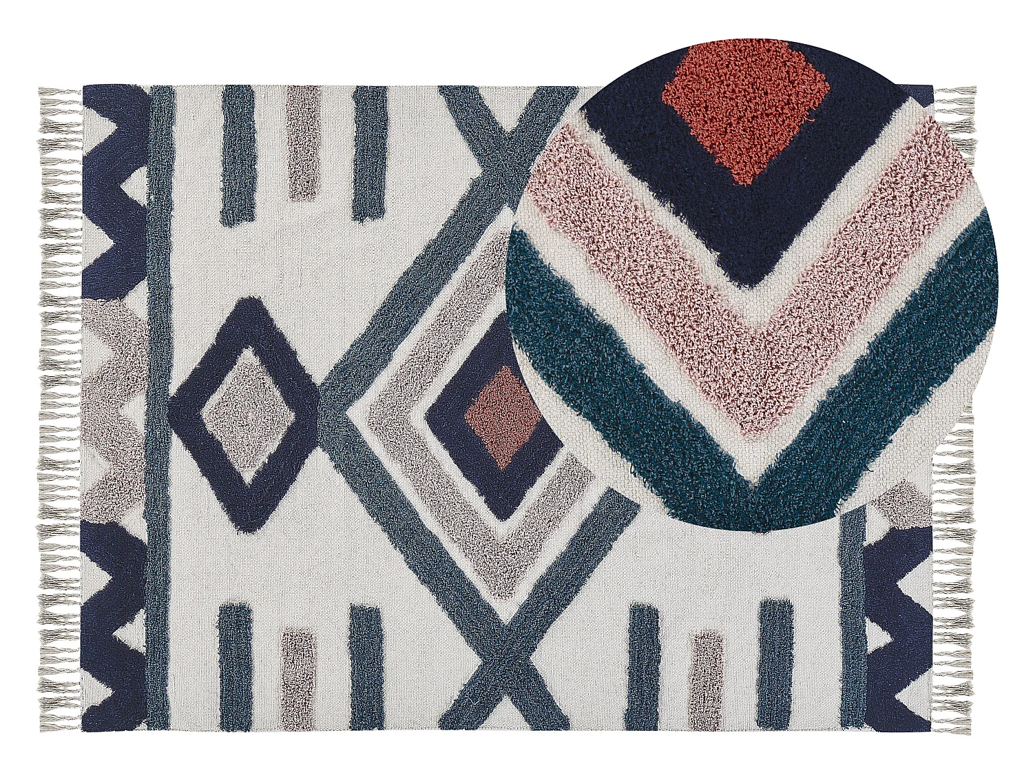 Tapis KOZLU Multicolore 140 x 200 cm Coton