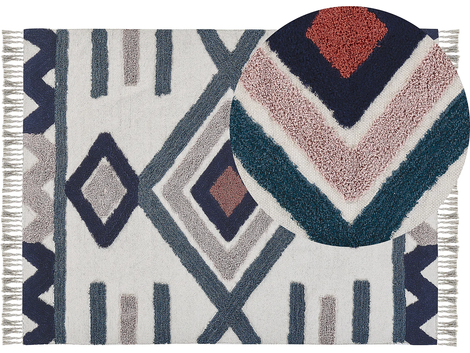 Tapis KOZLU Multicolore 140 x 200 cm Coton