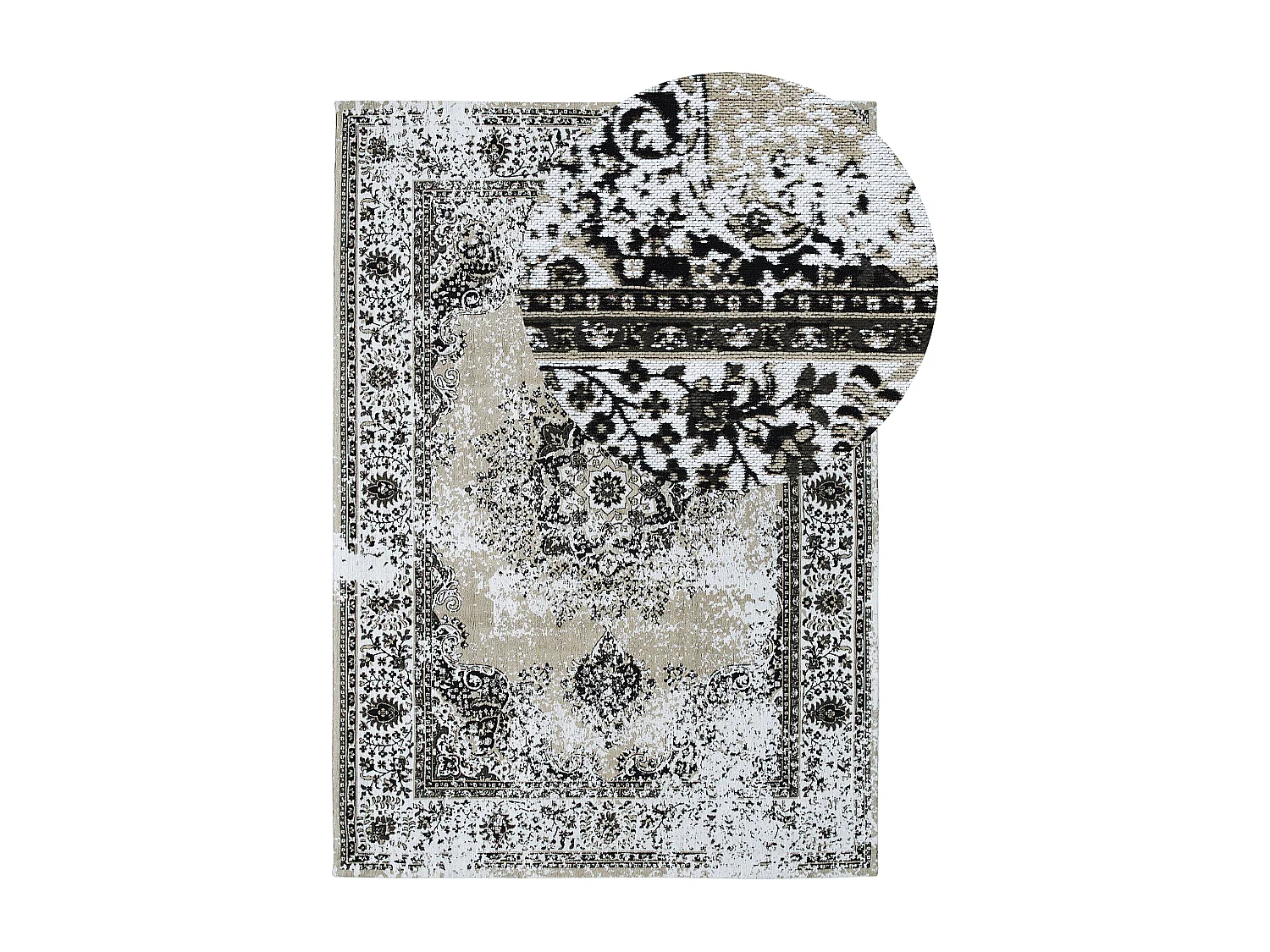 Tapis ALMUS Gris 140 x 200 cm Coton