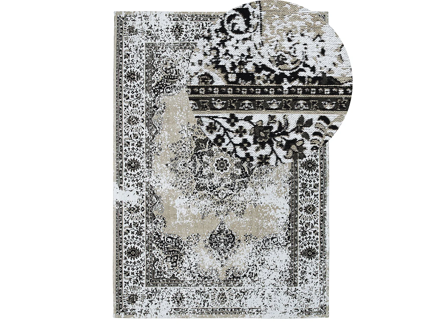 Tapis beige et gris 140 x 200 cm ALMUS