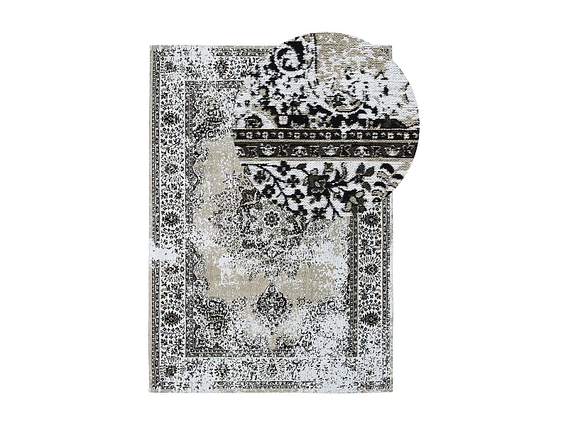 Tapis ALMUS Gris 140 x 200 cm Coton