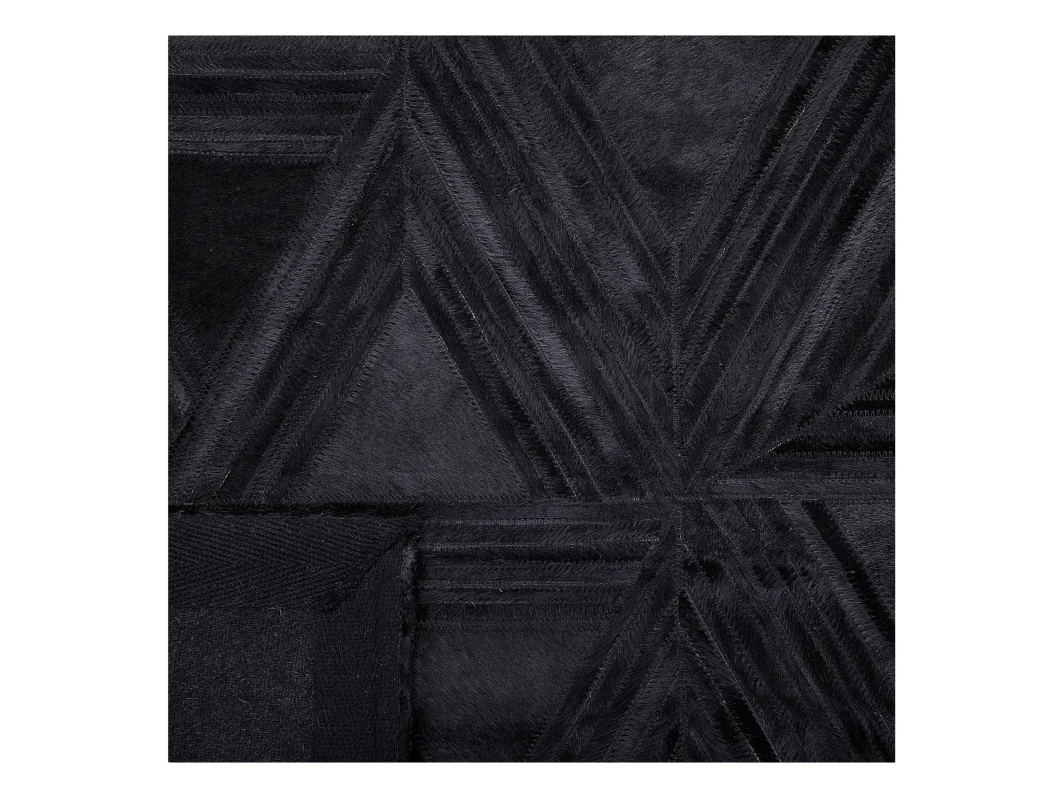 Moderner Teppich Leder schwarz 160 x 230 cm Kasar