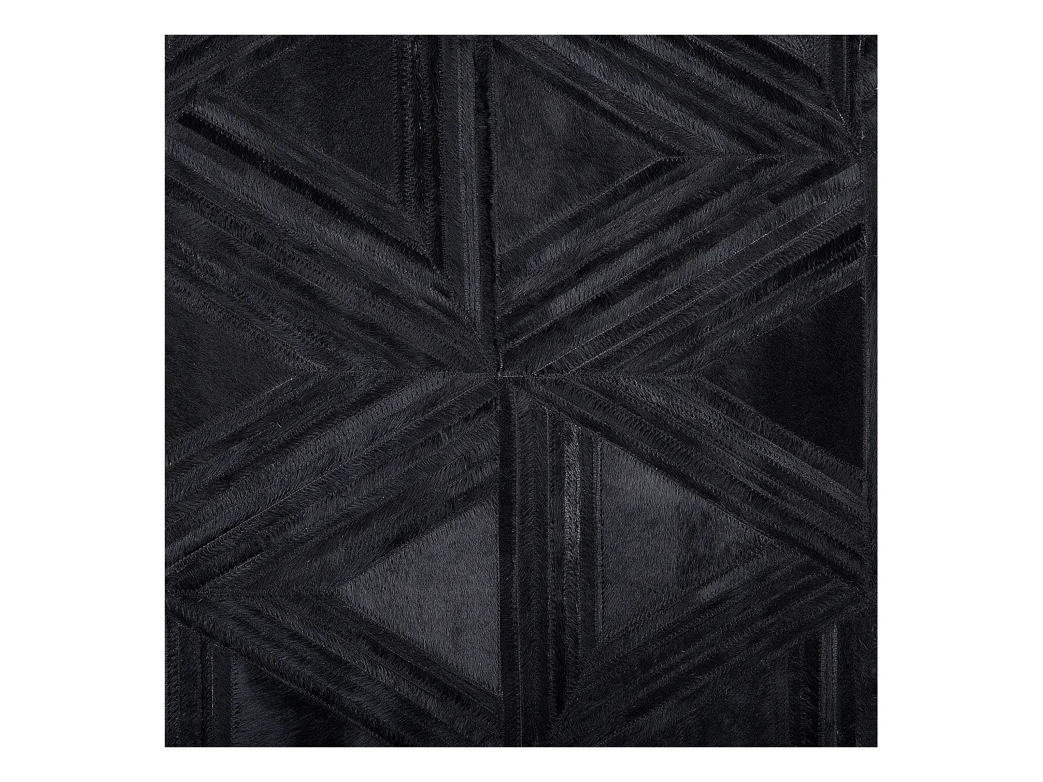 Moderner Teppich Leder schwarz 160 x 230 cm Kasar