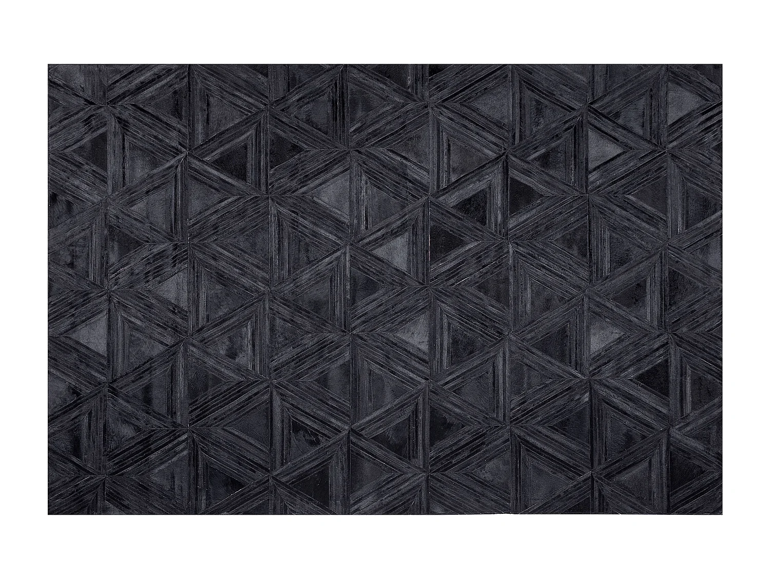 Tapis KASAR Noir 160 x 230 cm Cuir