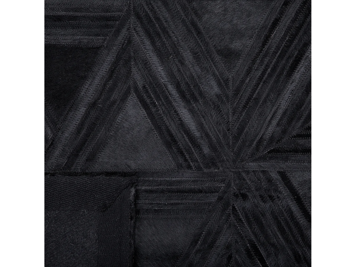 Alfombra KASAR 160 x 230 cm Piel Negro