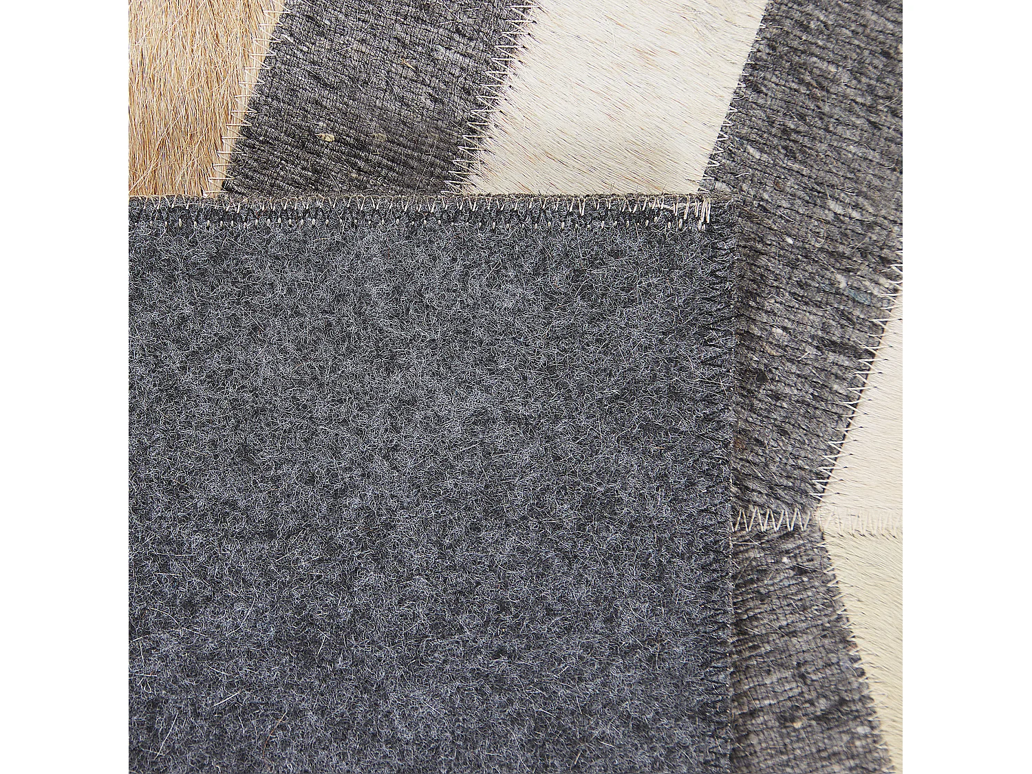 Tapis BAGGOZE 160 x 230 cm Cuir Gris foncé