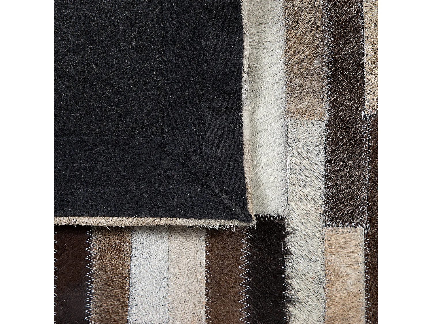 Vloerkleed leer bruin 140 x 200 cm SINNELI