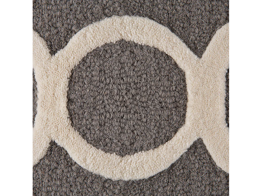 Dywan wełniany 160 x 230 cm szary ZILE