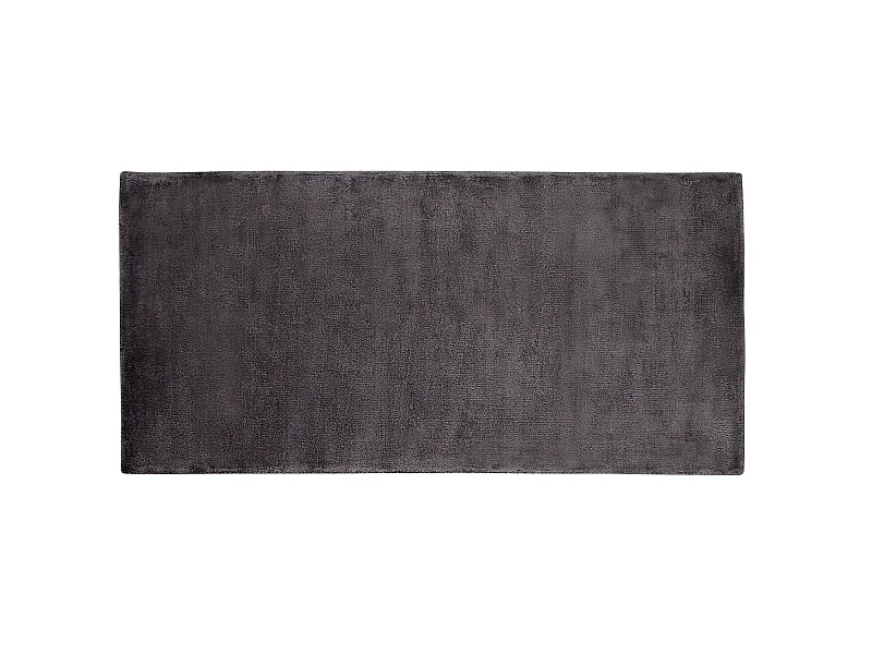 Tappeto viscosa grigio scuro 80 x 150 cm GESI II