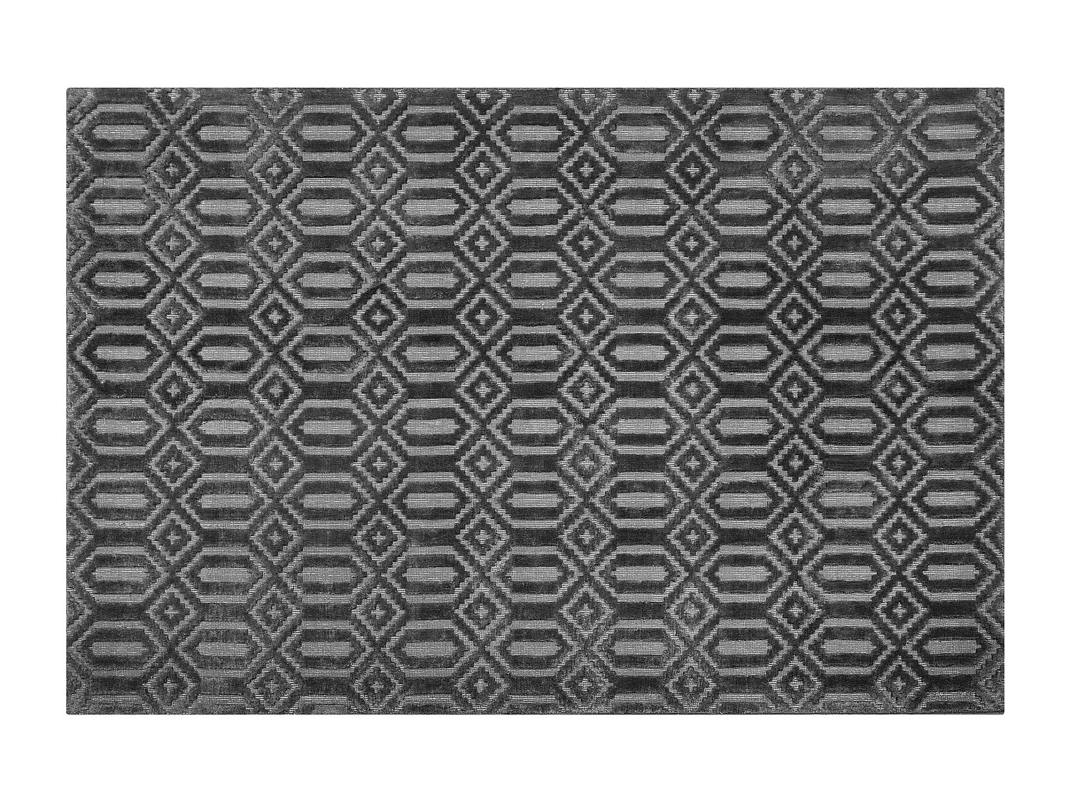 Tappeto grigio scuro 160 x 230 cm a pelo corto ADATEPE
