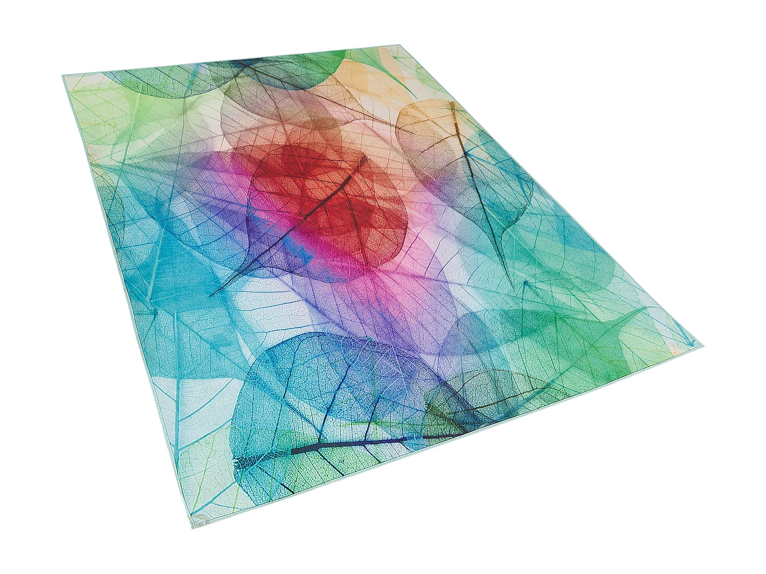 Teppich Rechteckig bunt Modern Pflanzen Muster 140 x 200 cm Antakya