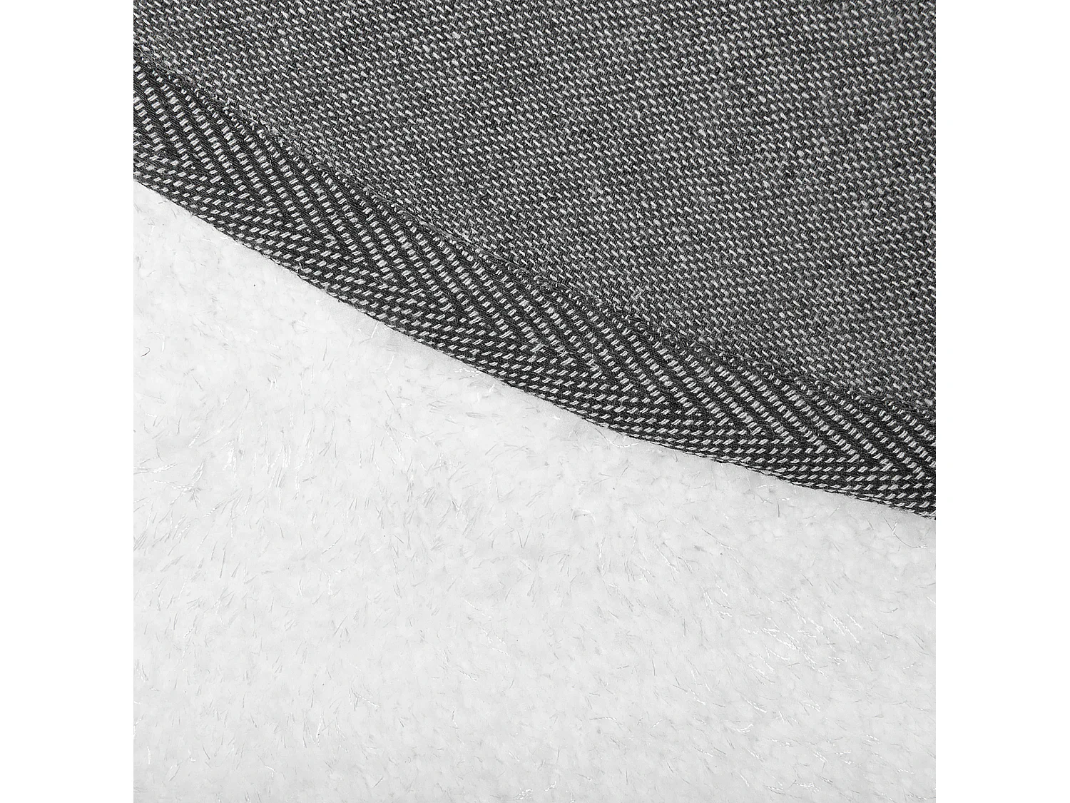 Tapis à poils longs DEMRE Blanc ø 140 cm