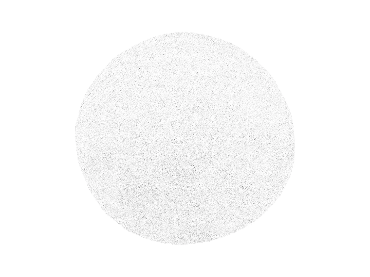 Vloerkleed polyester wit ⌀ 140 cm DEMRE