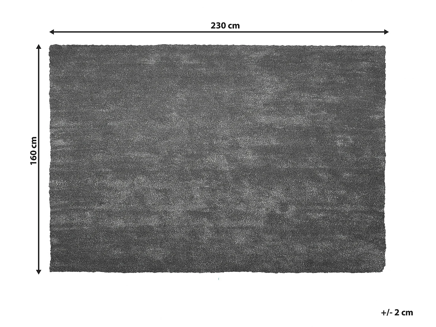 Tapis gris foncé 160 x 230 cm DEMRE