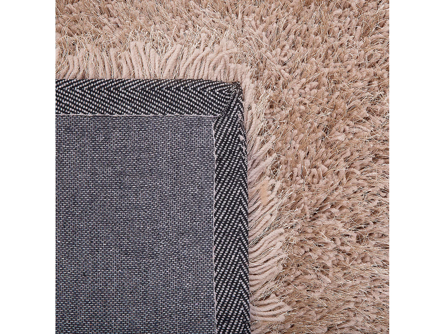 Eleganter beiger Teppich aus Polyester Hochflor 200 x 300 cm Cide