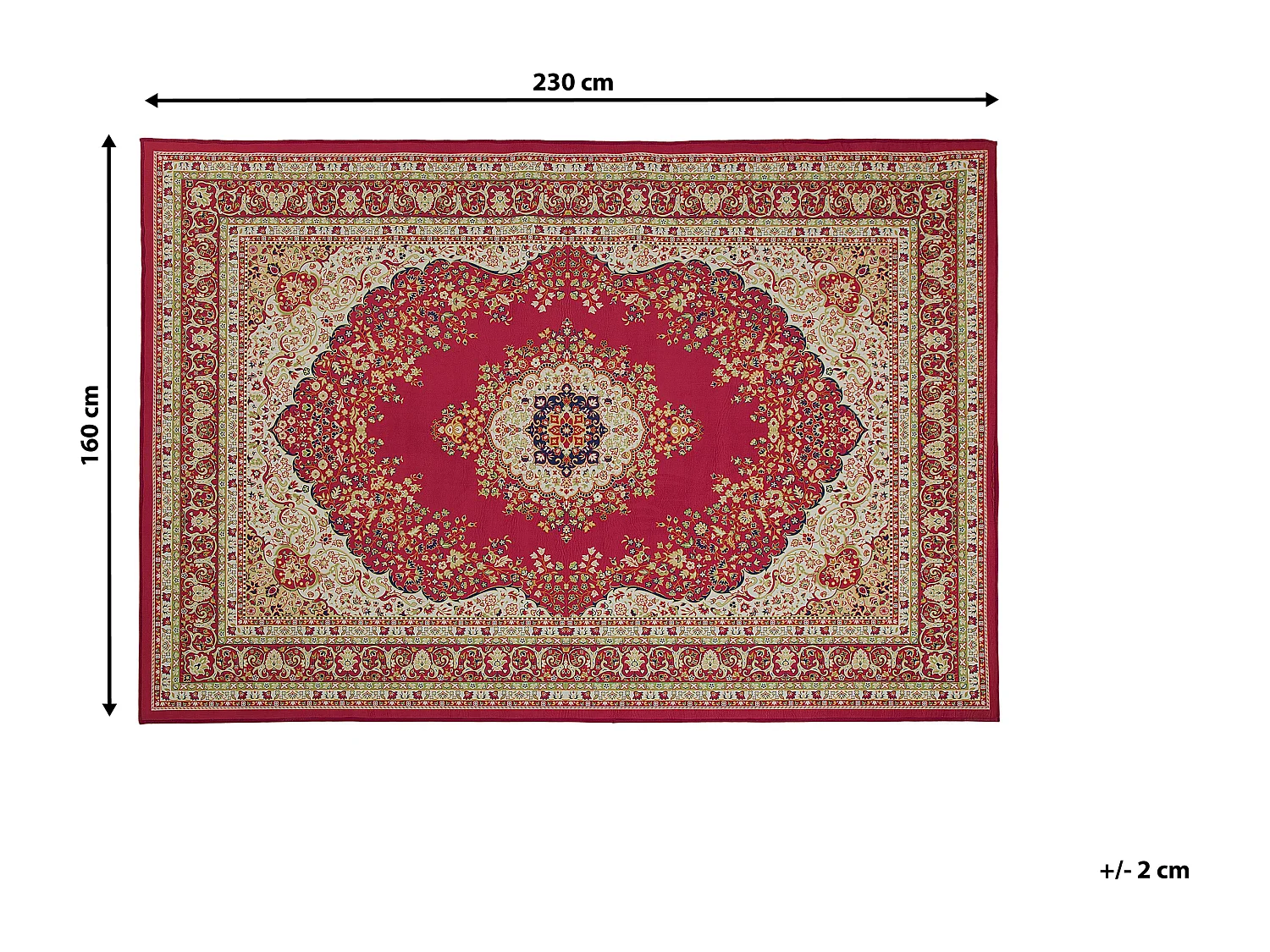 Tapis rouge 160 x 230 cm KARAMAN