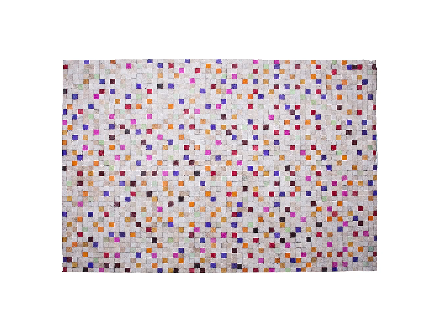 Vloerkleed ADVAN 140 x 200 cm Leer Multicolor