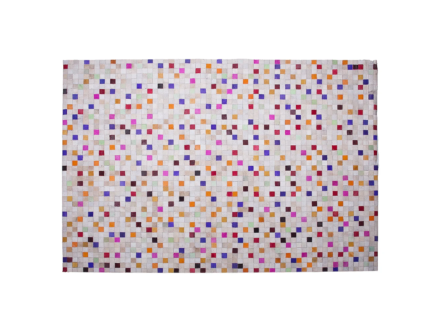 Vloerkleed ADVAN 140 x 200 cm Leer Multicolor
