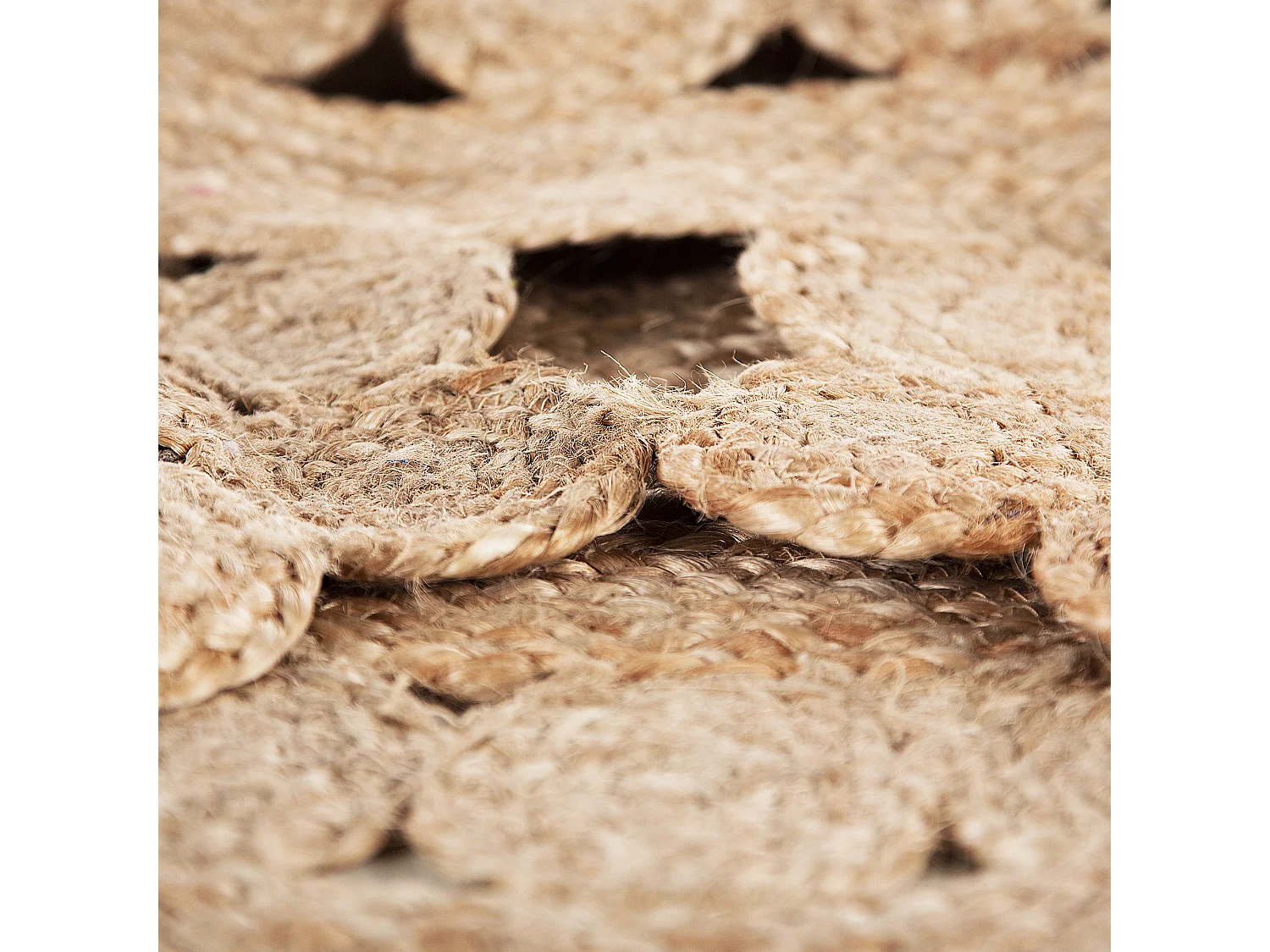 Tapis BIRECIK Beige ø 120 cm Jute