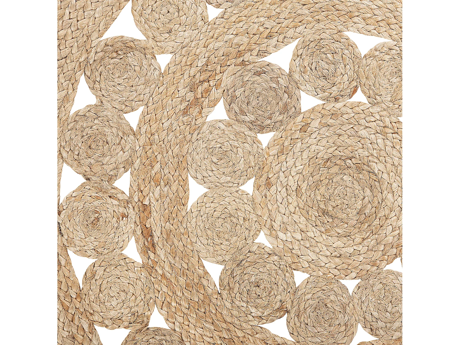 Teppich Jute beige rund ⌀ 120 cm Birecik