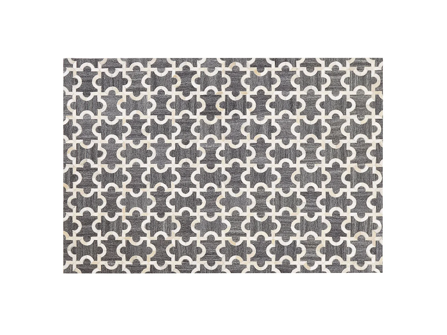 Tapis YEDISU 160 x 230 cm Cuir Gris foncé