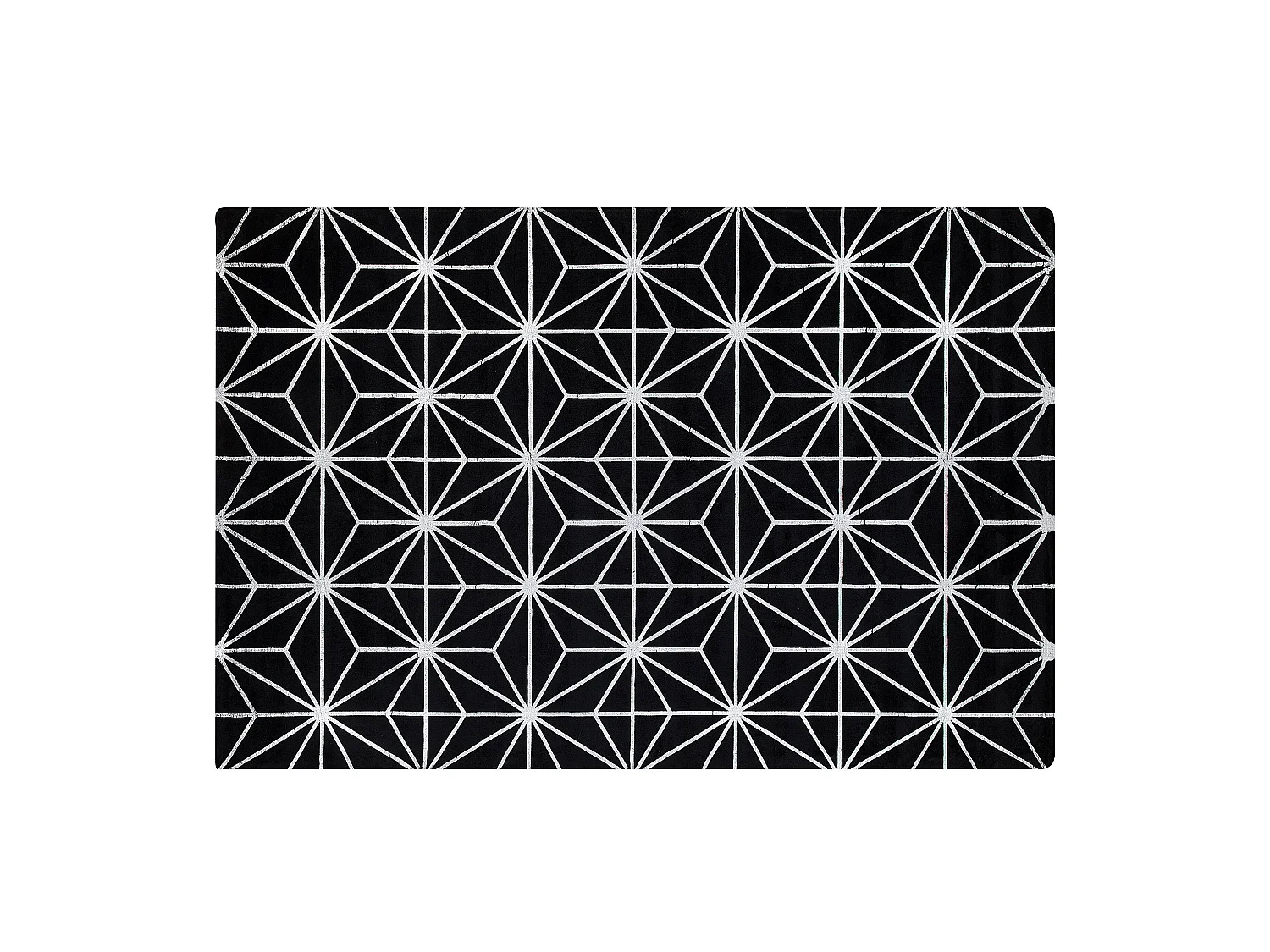 Tapis SIBEL Noir 140 x 200 cm Soie artificielle