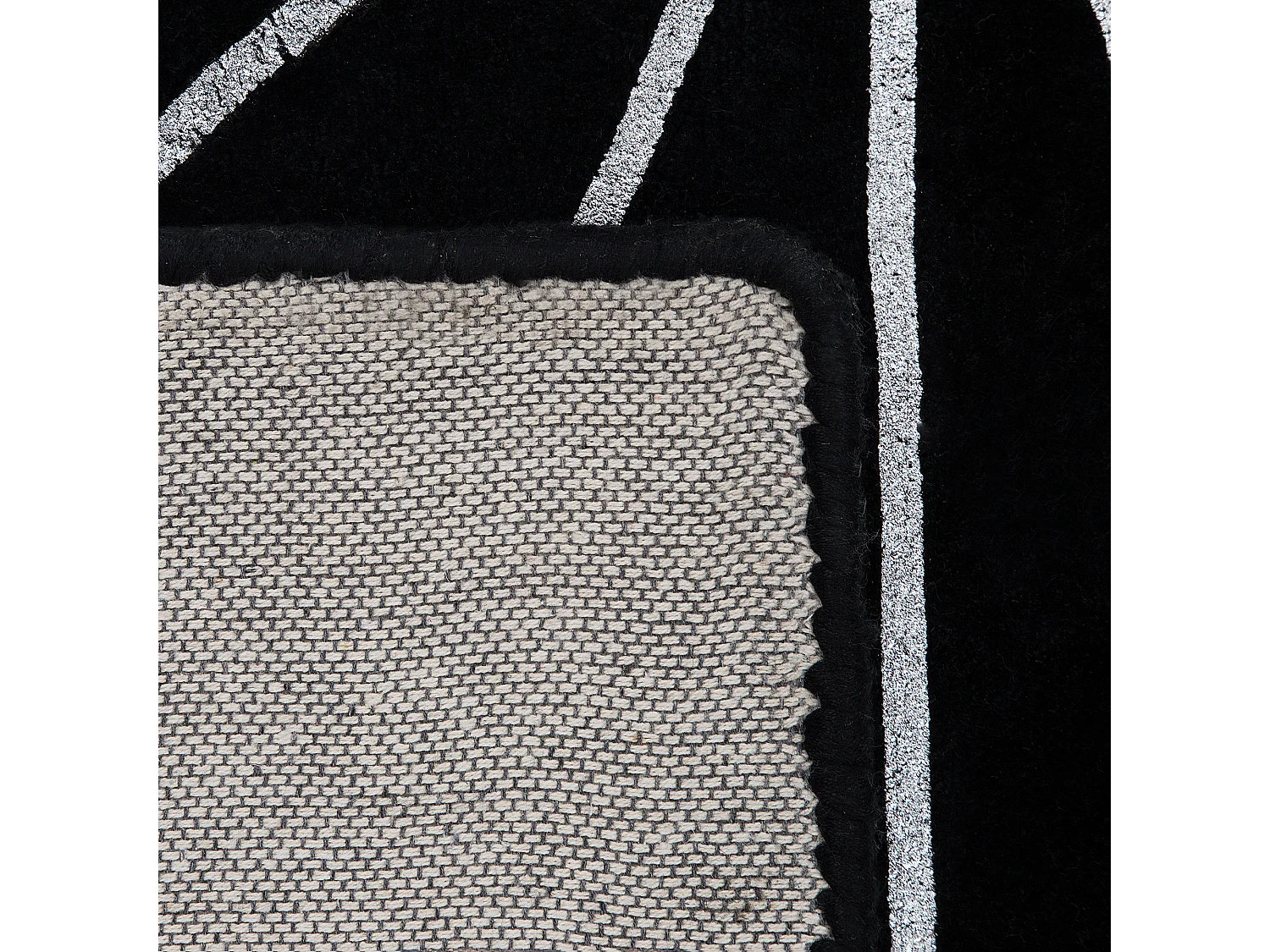 Tapis SIBEL Noir 140 x 200 cm Soie artificielle