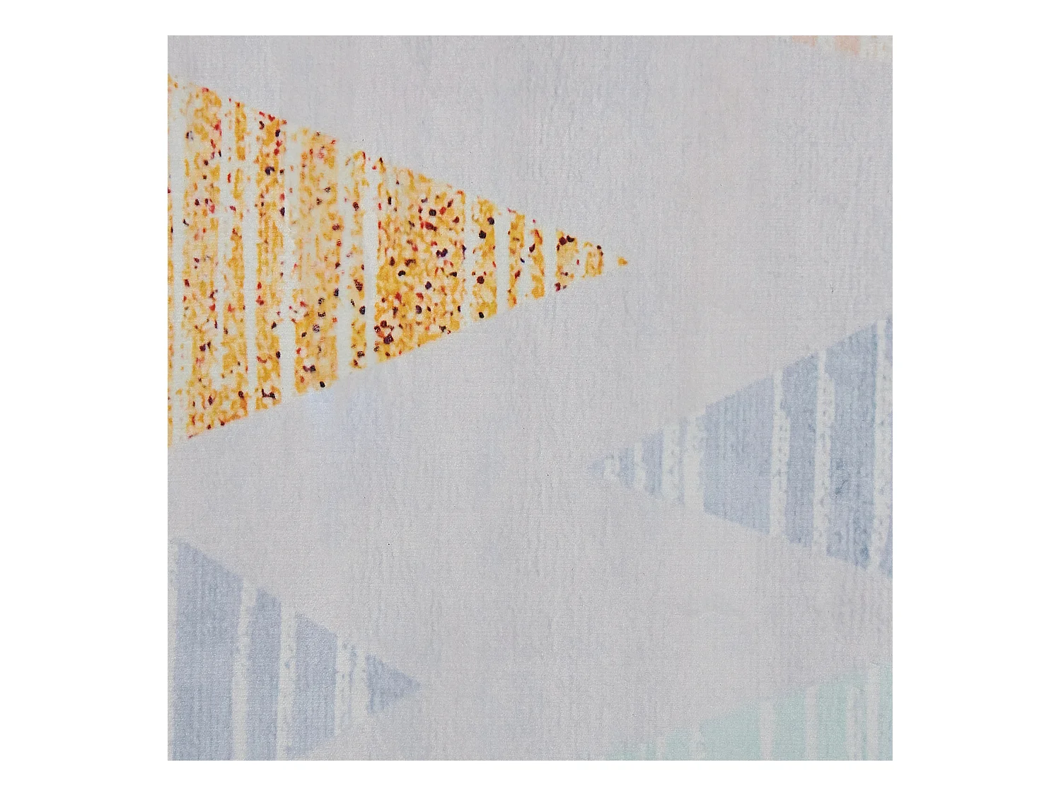 Moderner, rechteckiger Teppich grau gelb 140 x 200 cm Yayla