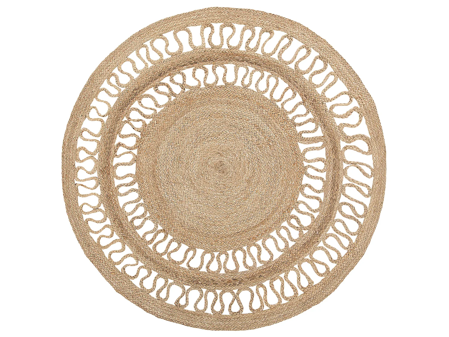 Rug DIKILI Beige ø 120 cm Jute