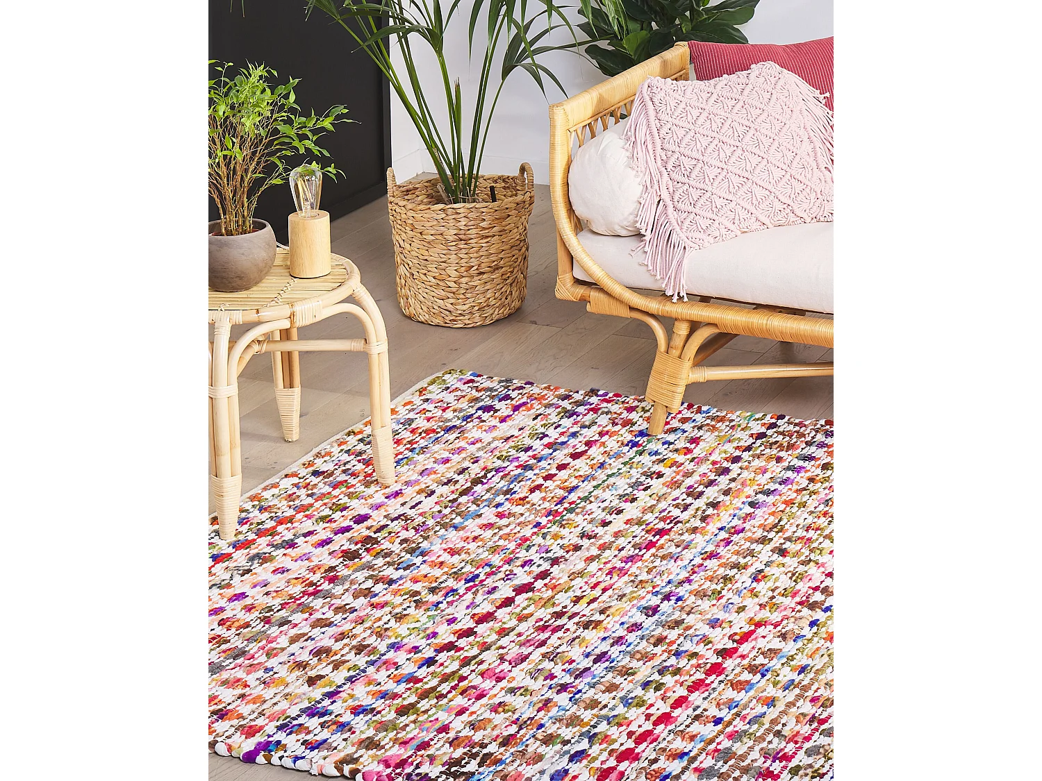 Vloerkleed polyester multicolor 140 x 200 cm ARAKLI