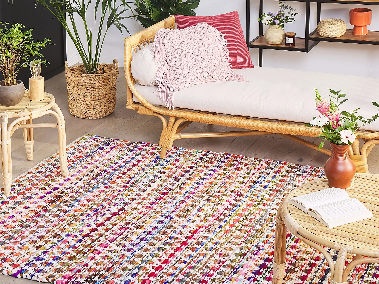 Vloerkleed polyester multicolor 140 x 200 cm ARAKLI