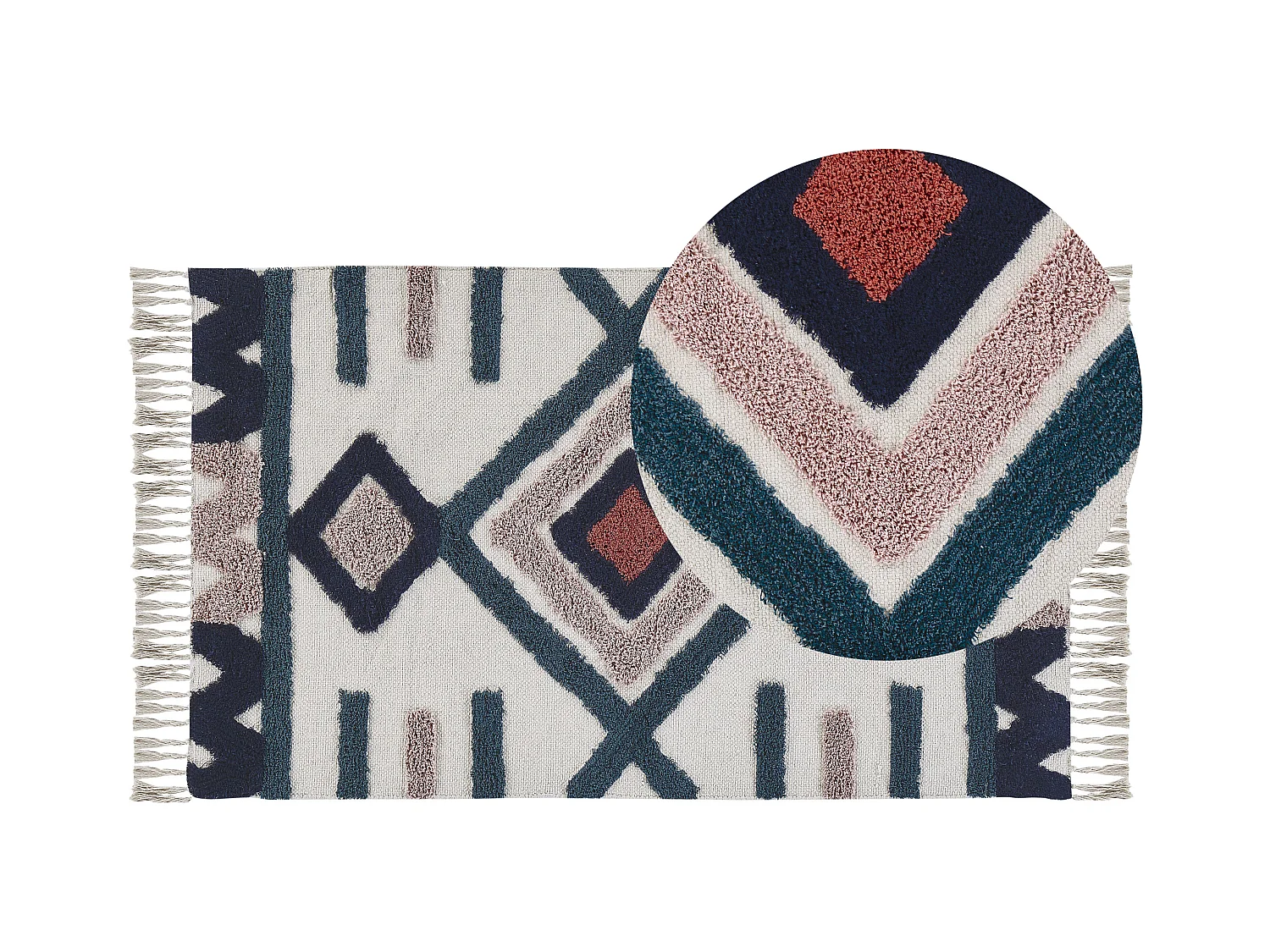 Tapis KOZLU Multicolore 80 x 150 cm Coton