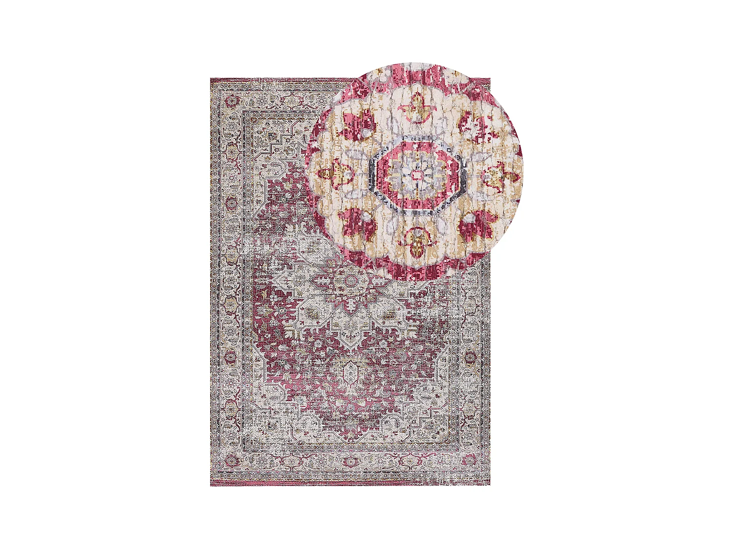 Tapis ARHAVI Rouge 140 x 200 cm