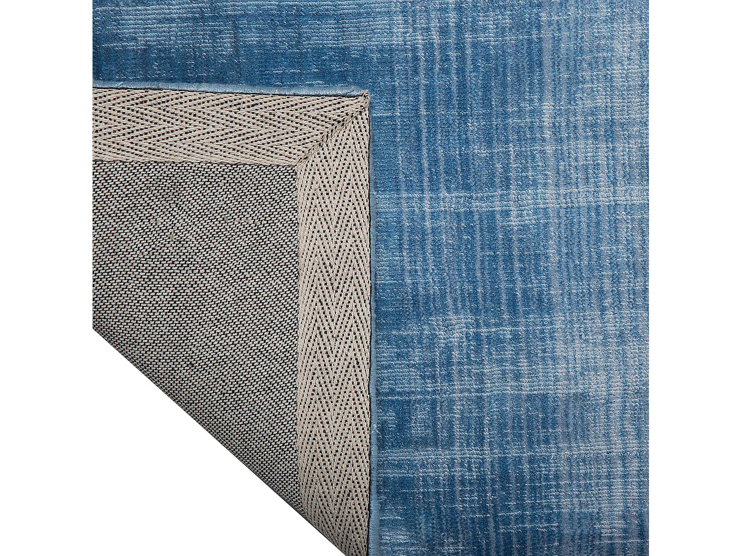Teppich Viskose Gradient grau-blau 200x200 cm Modernes Design Ercis