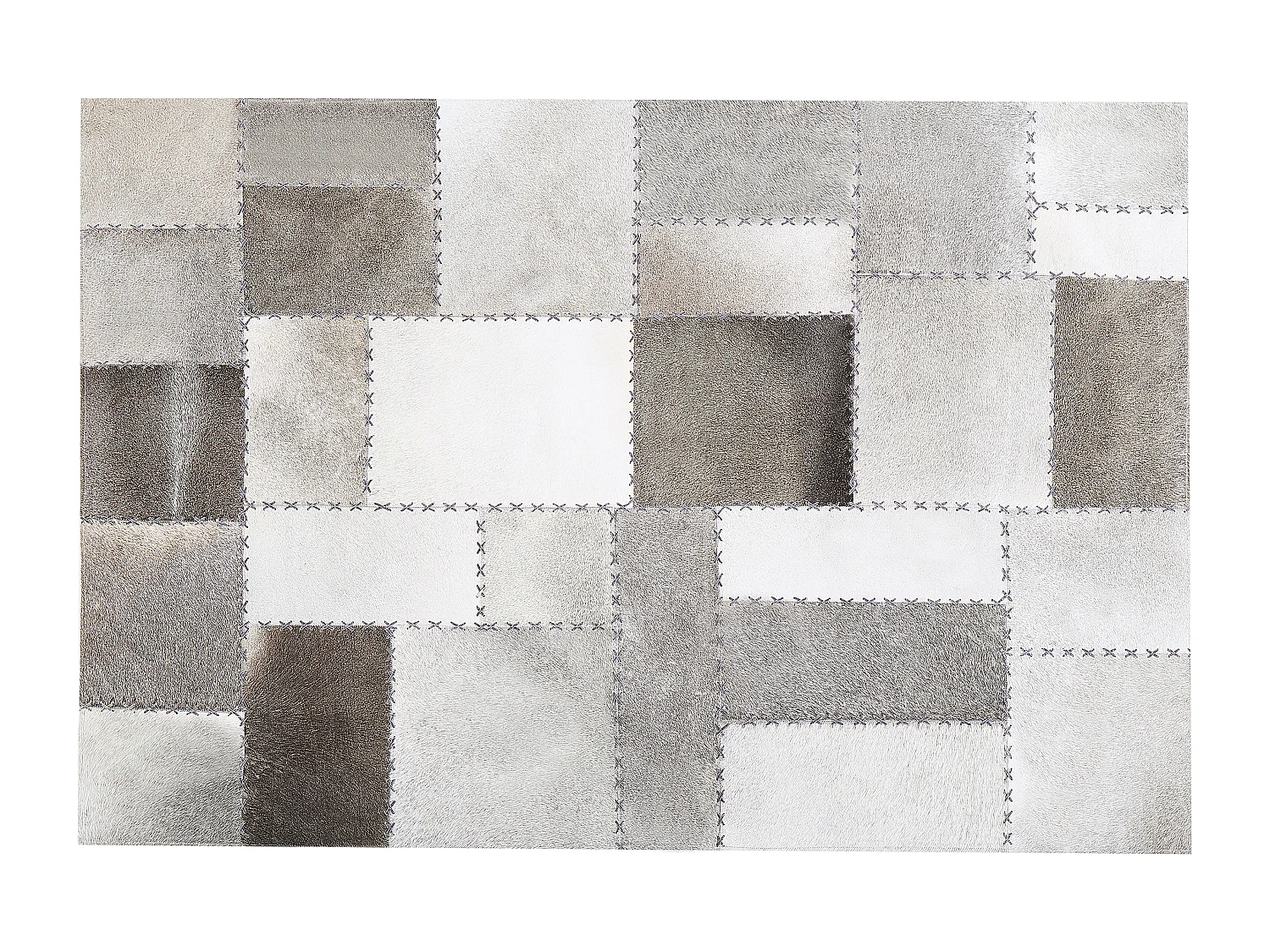 Tapis PERVARI Taupe 140 x 200 cm Cuir