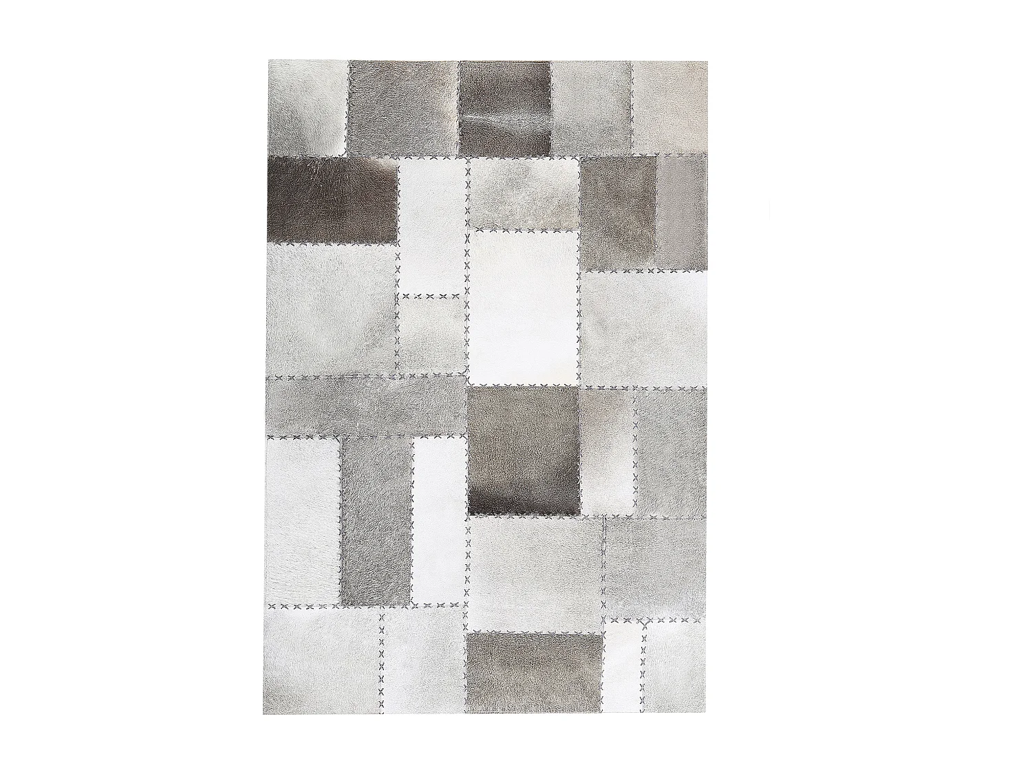 Tapis PERVARI Taupe 140 x 200 cm Cuir