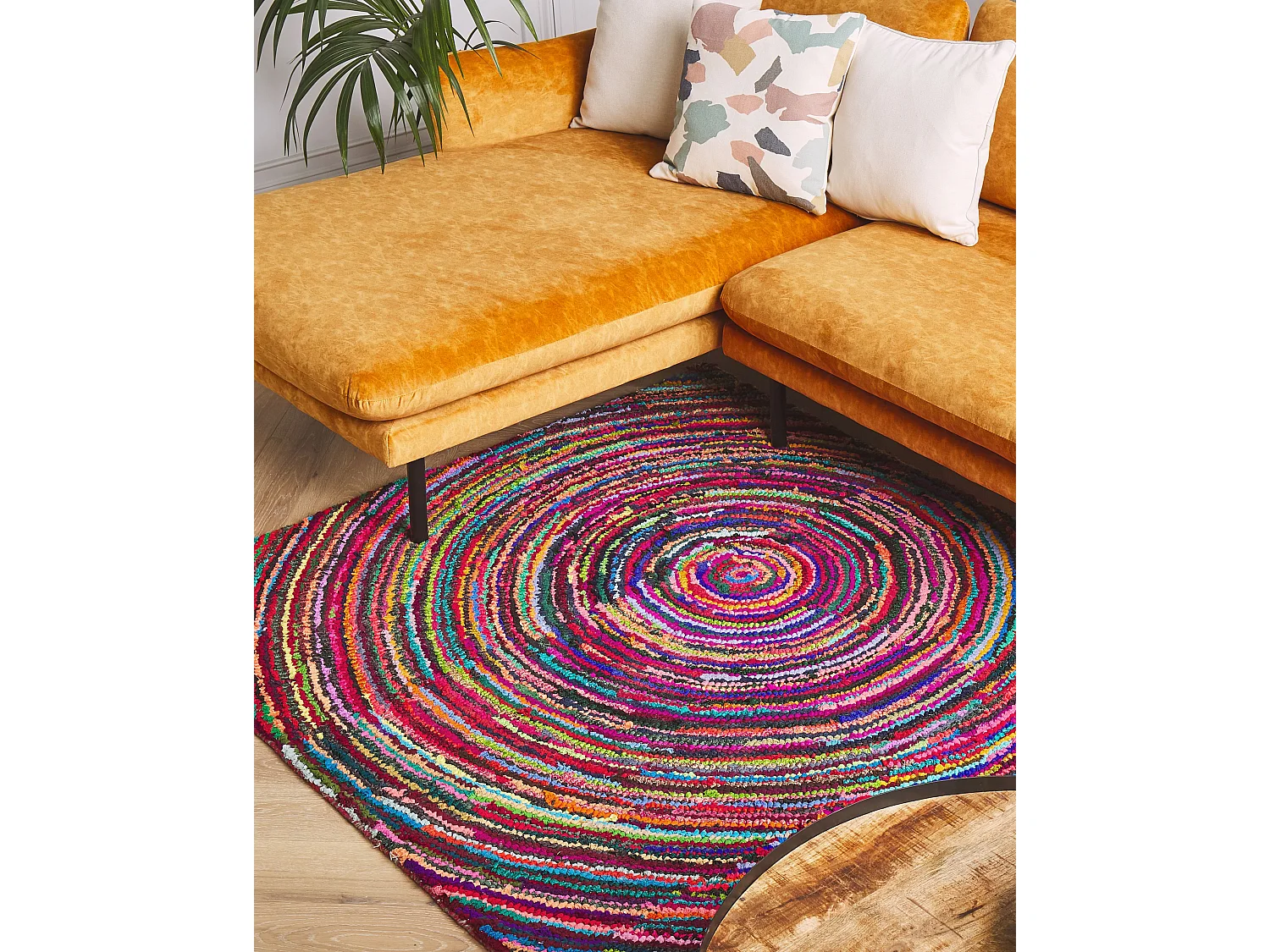 Teppich bunt 140 x 200 cm Shaggy MALATYA