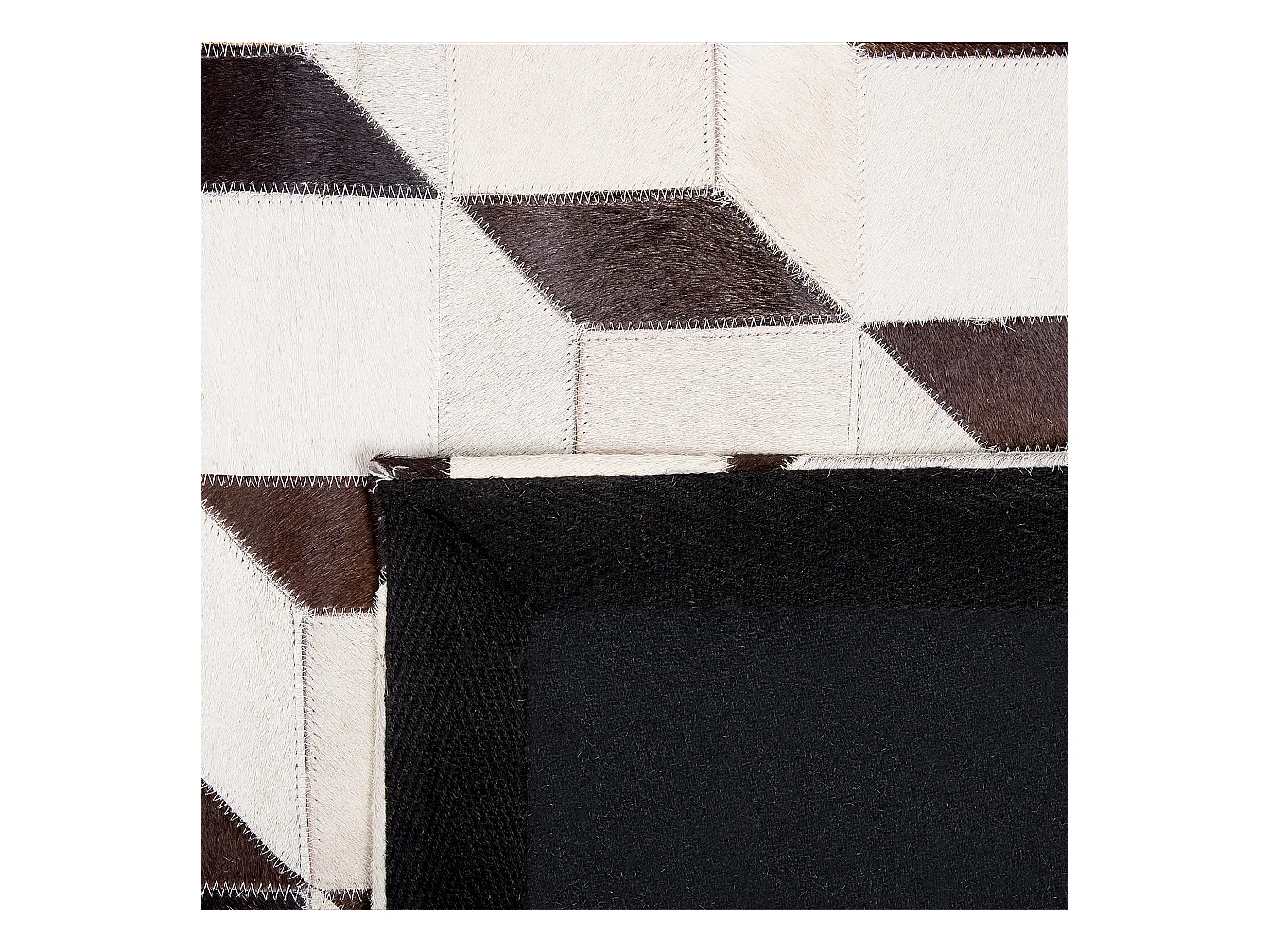 Tapis ALPKOY Blanc 140 x 200 cm Cuir