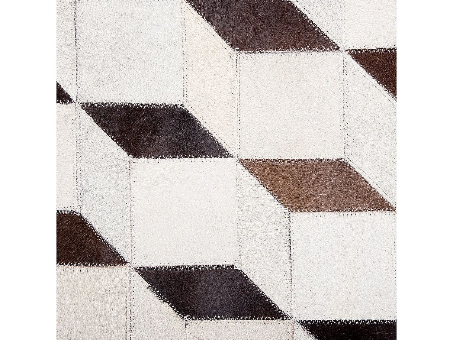 Tapis ALPKOY Blanc 140 x 200 cm Cuir