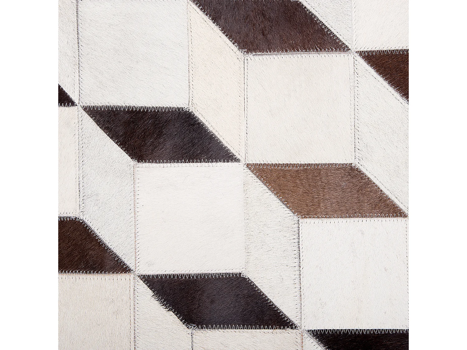 Tapis ALPKOY 140 x 200 cm Cuir Blanc