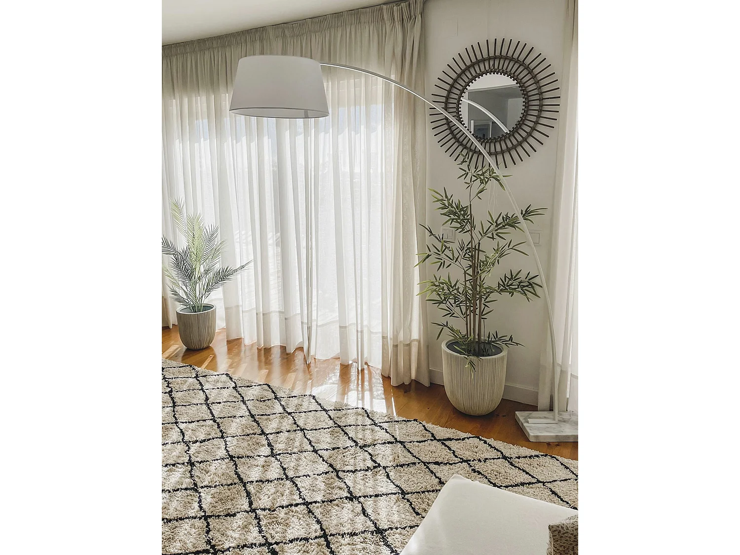 Tapis beige et noir 160 x 230 cm MIDYAT