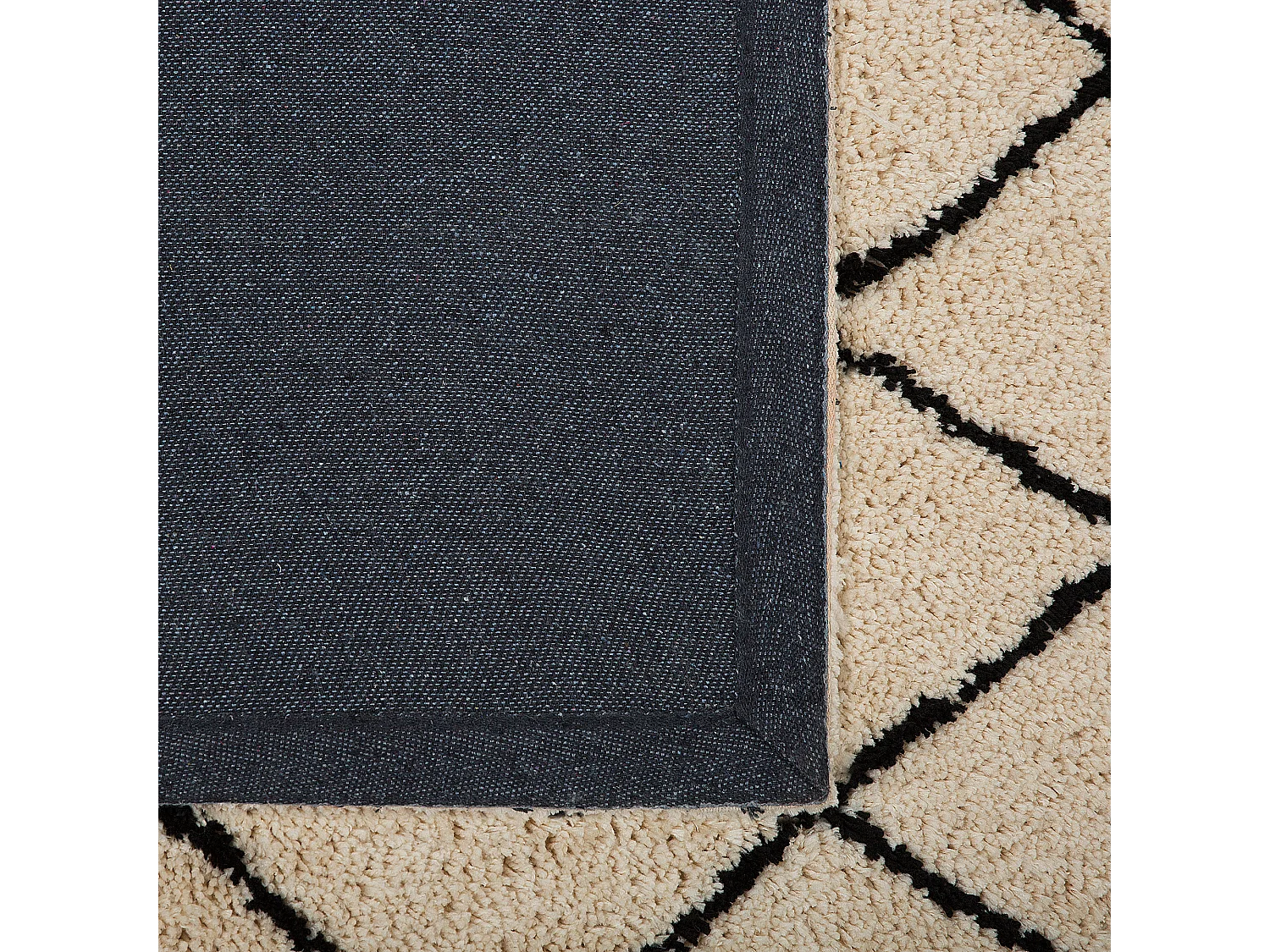 Vloerkleed polyester beige/zwart 160 x 230 cm MIDYAT