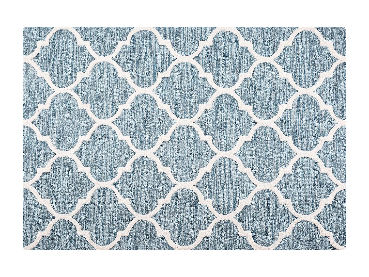 Tapis en laine bleu clair 140 x 200 cm YALOVA