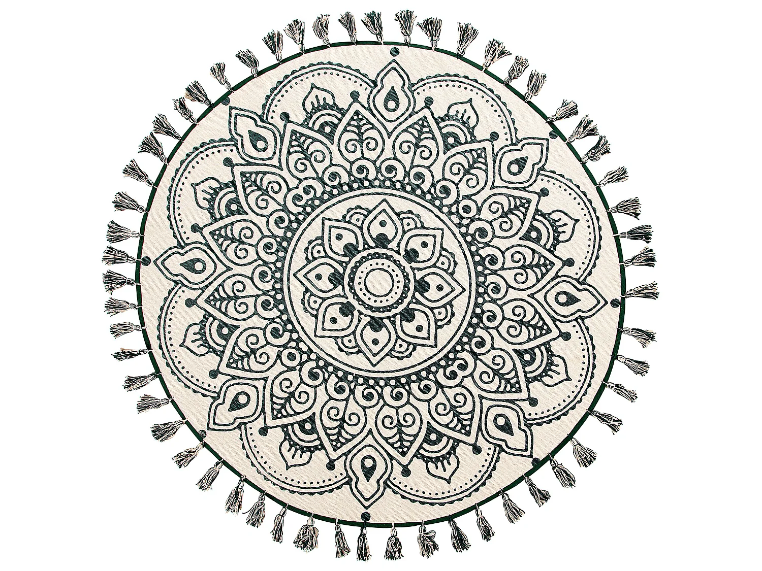 Rug IRICE Green ø 120 cm Cotton