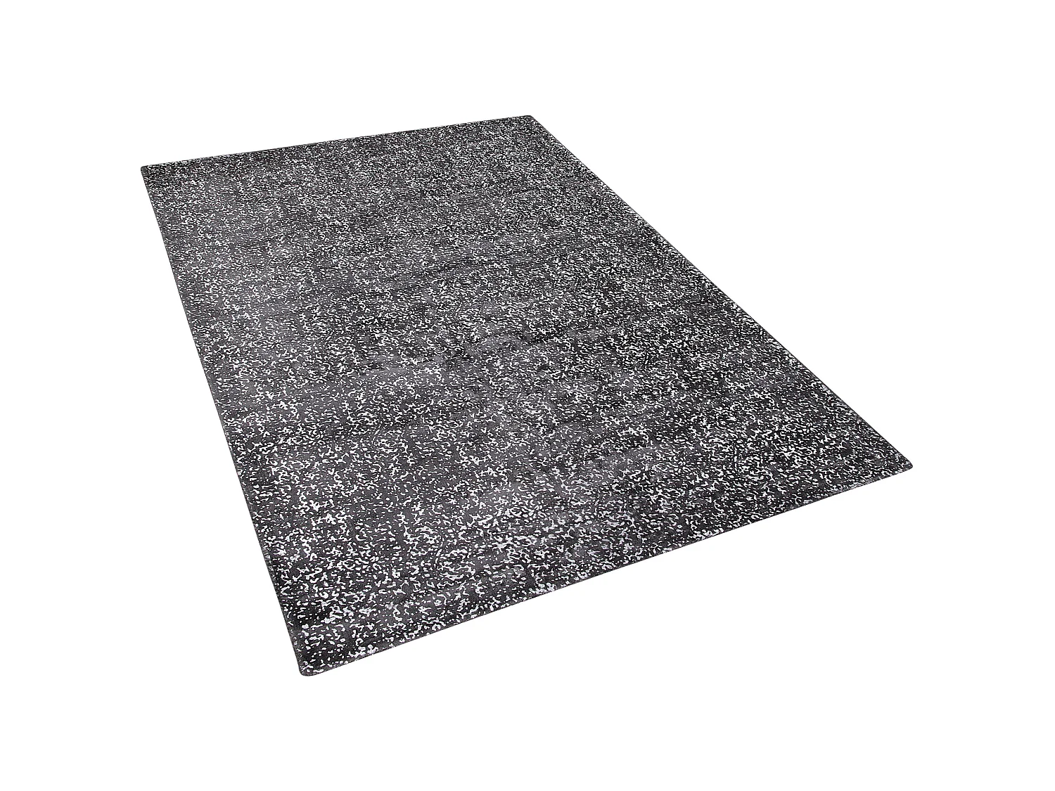Tapis en viscose gris foncé et argentée au motif taches 160 x 230 cm ESEL