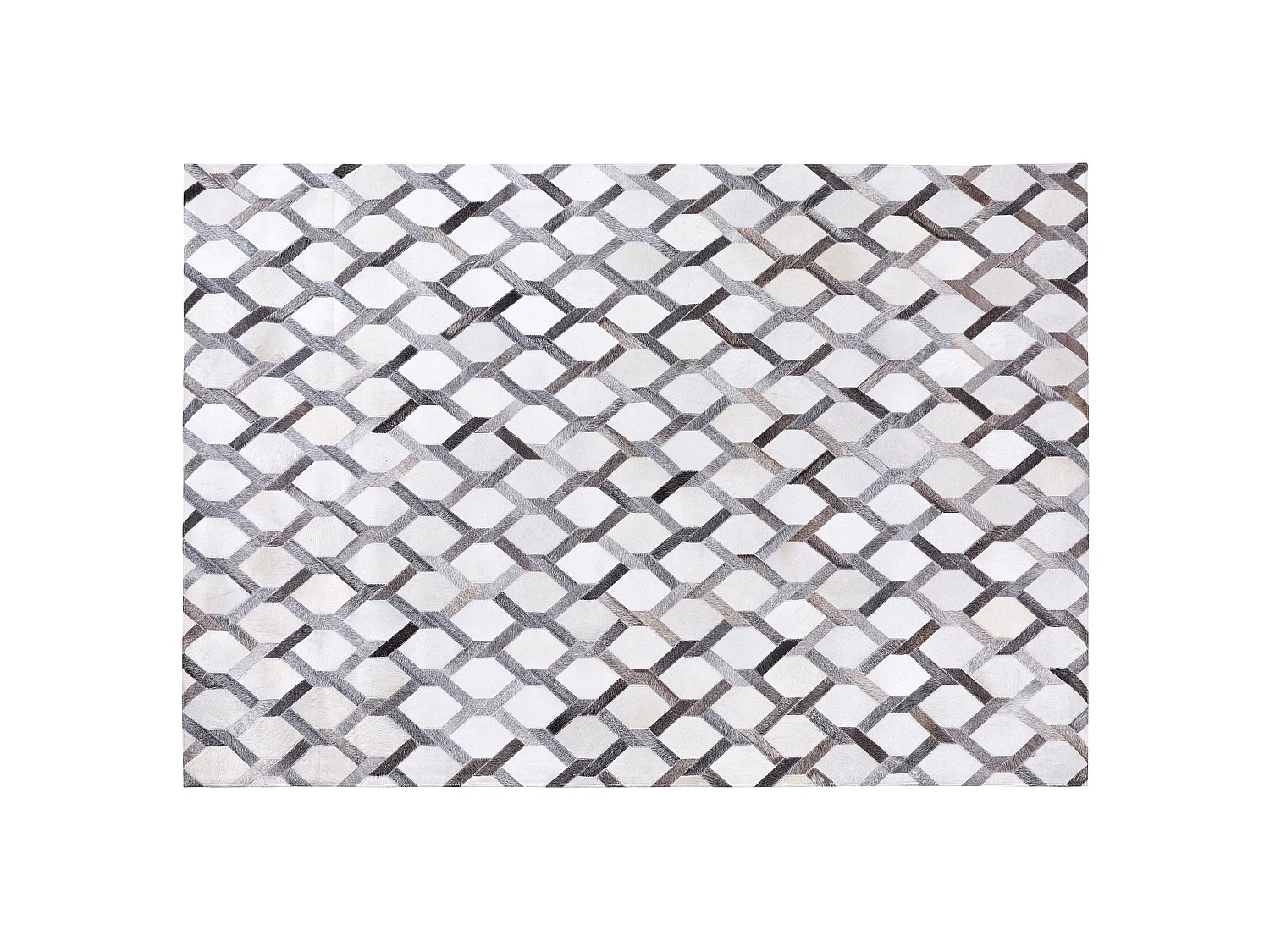 Tapis AYDIN 140 x 200 cm Cuir Gris